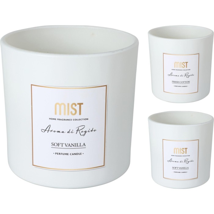 CANDELA IN VETRO 10CM 2ASS